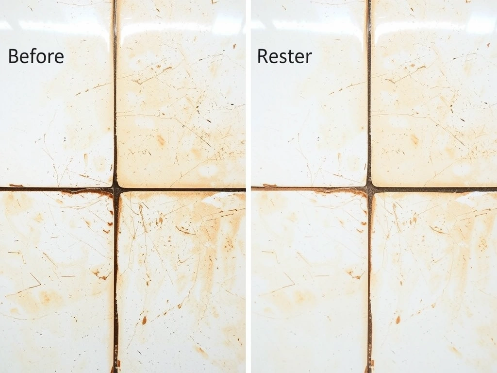 Bathroom grout restoration